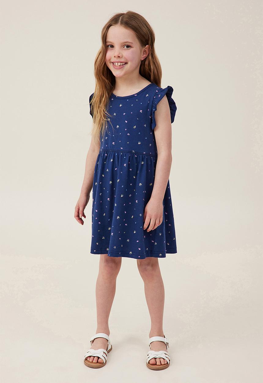 Cotton On - Olive short sleeve dress - navy blazer/alice floral