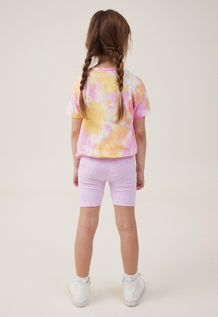 Cotton On - Hailey bike short - pale violet/terry texture shells