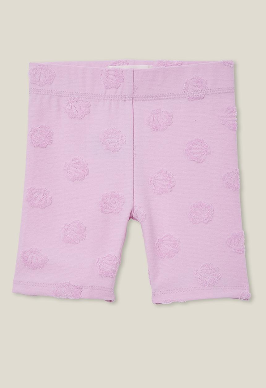 Cotton On - Hailey bike short - pale violet/terry texture shells