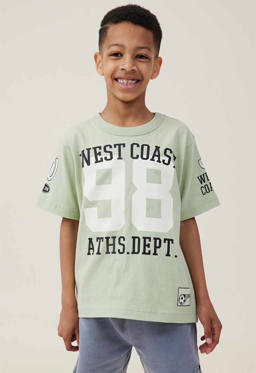 Cotton On - Jonny short sleeve print tee - gumnut green/west coast 98
