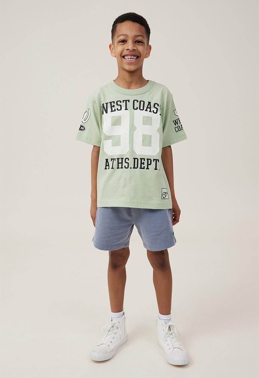 Cotton On - Jonny short sleeve print tee - gumnut green/west coast 98