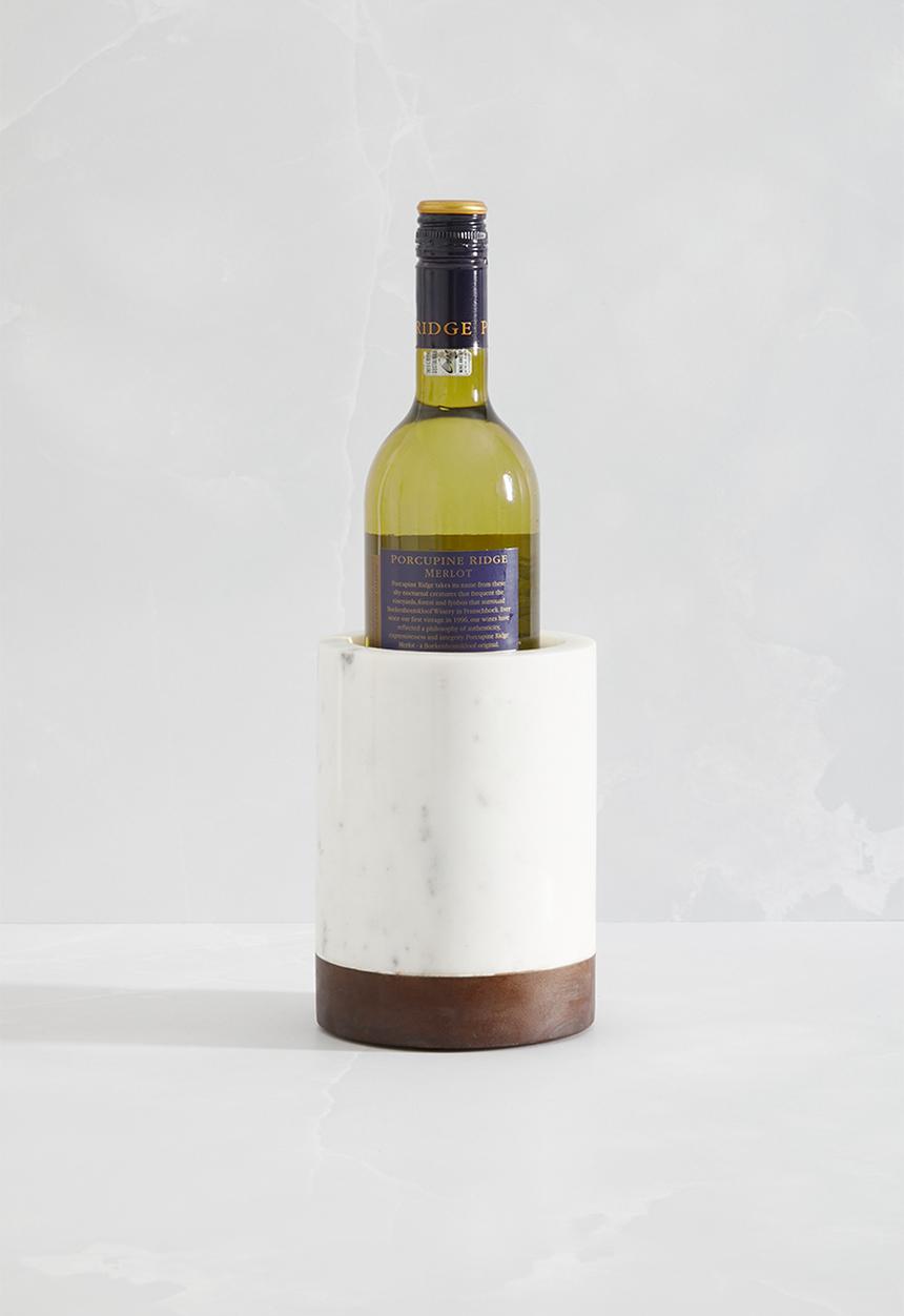 Sixth Floor - Crescent wine cooler - white