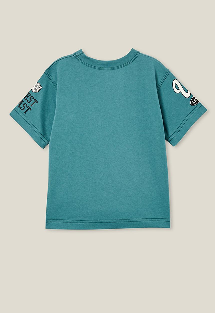 Cotton On - Jonny short sleeve print tee - turtle green/west coast 98