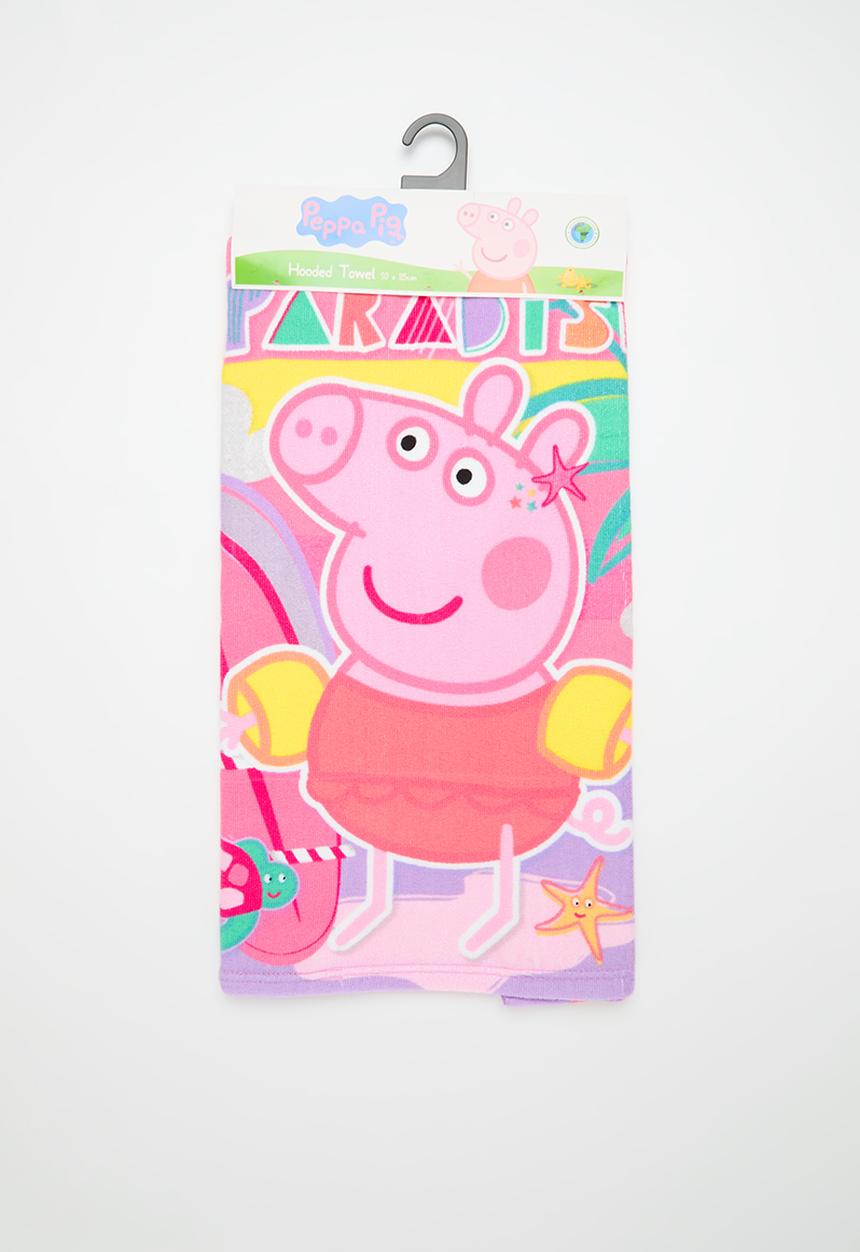 Character Group - Peppa pig hooded towel - lilac