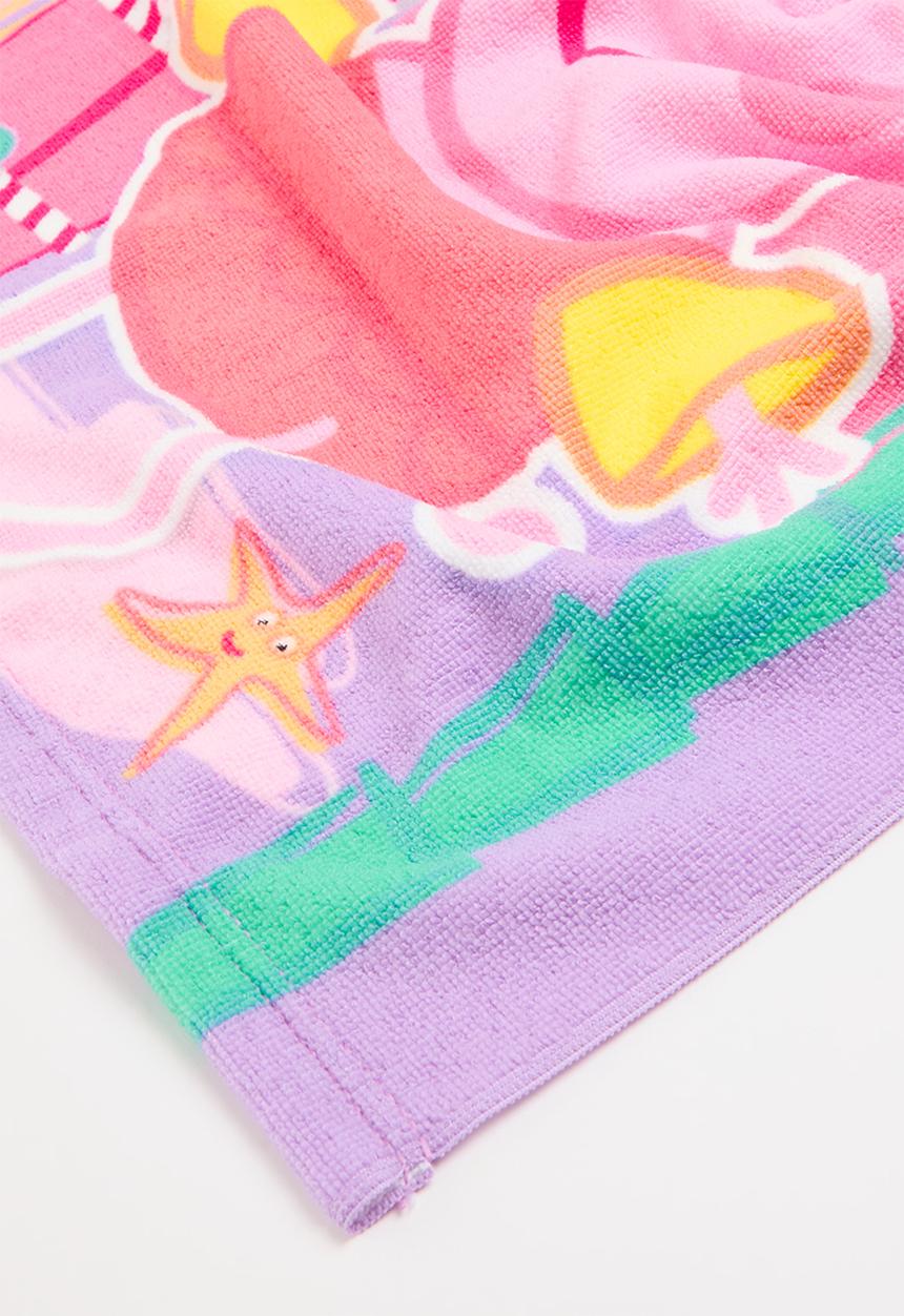 Character Group - Peppa pig hooded towel - lilac