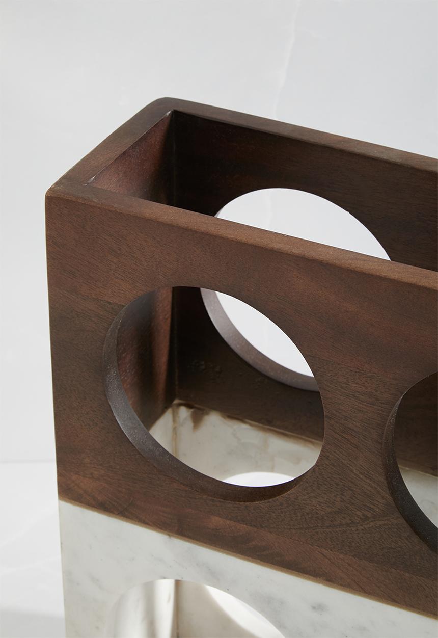 Sixth Floor - Sinfony wine rack - marble & wood