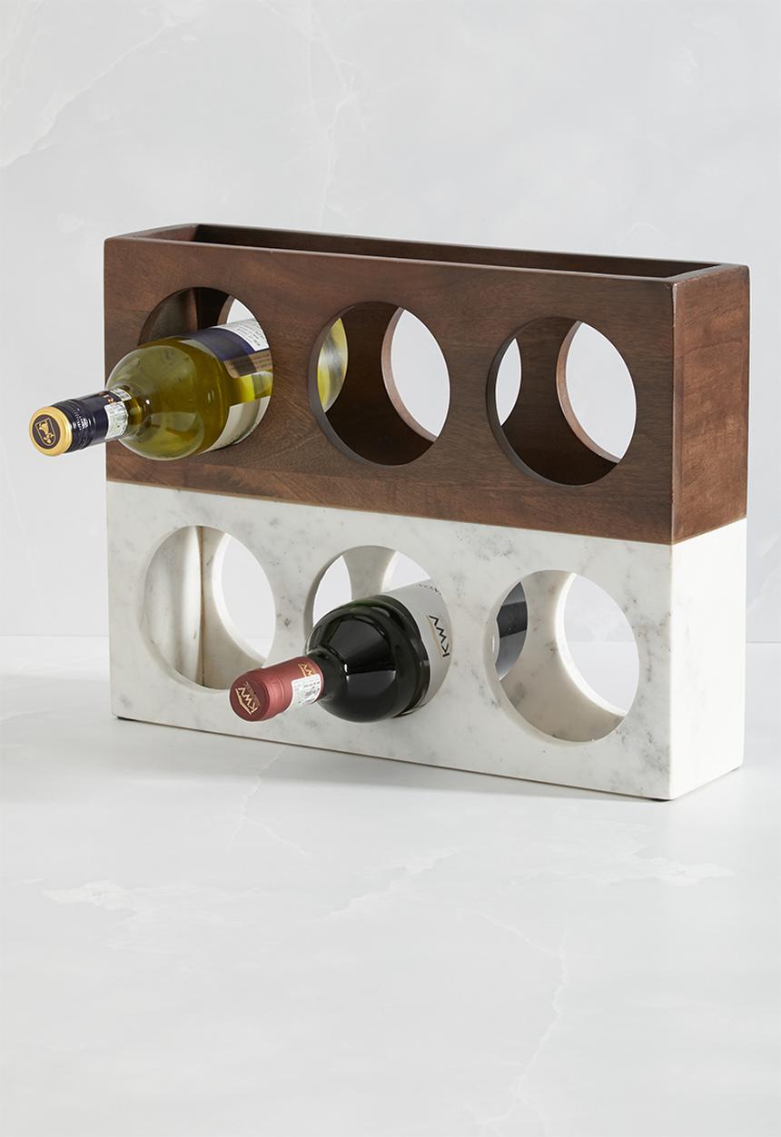 Sixth Floor - Sinfony wine rack - marble & wood