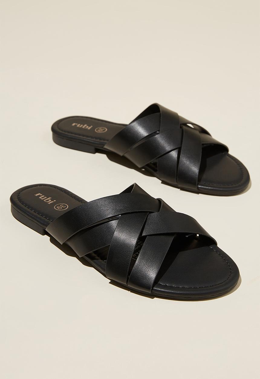 Cotton On - Cici cross over sandal - black