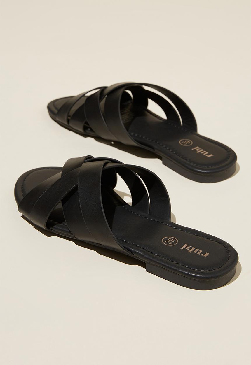 Cotton On - Cici cross over sandal - black