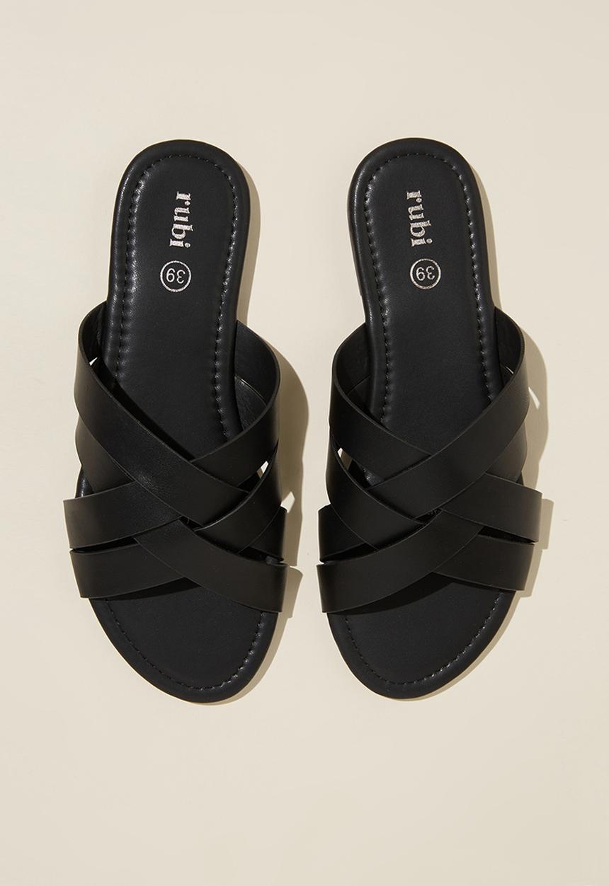 Cotton On - Cici cross over sandal - black