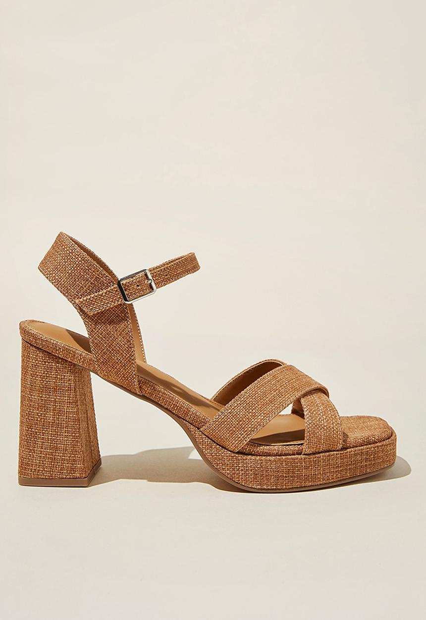 Cotton On - Jordyn espadrille platform - natural linen