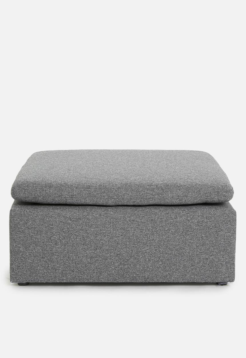 Sixth Floor - Halo modular ottoman - grey