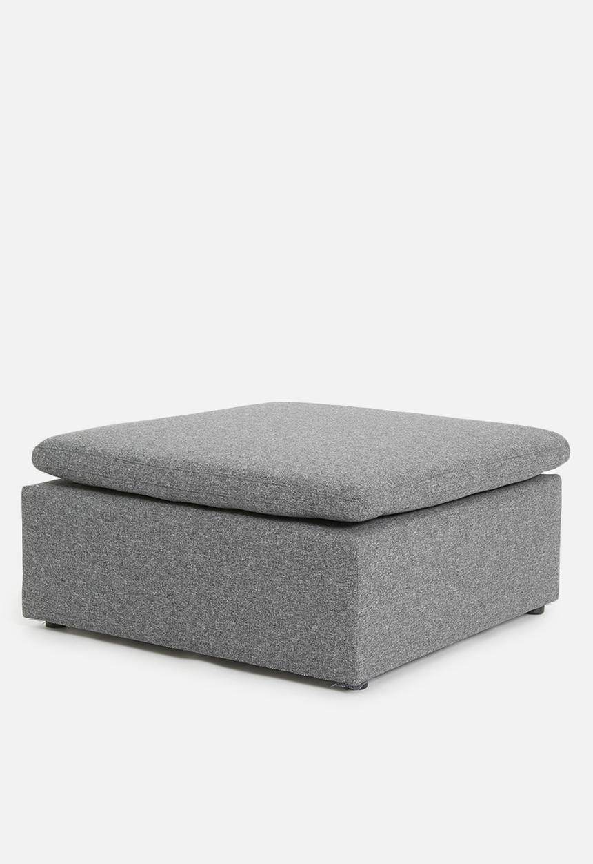 Sixth Floor - Halo modular ottoman - grey