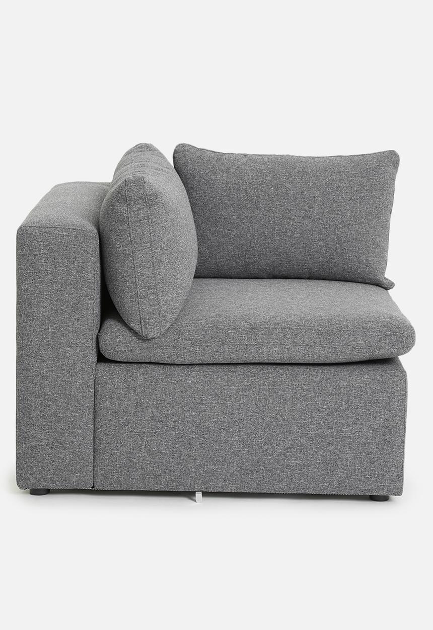 Sixth Floor - Halo modular corner wedge - grey