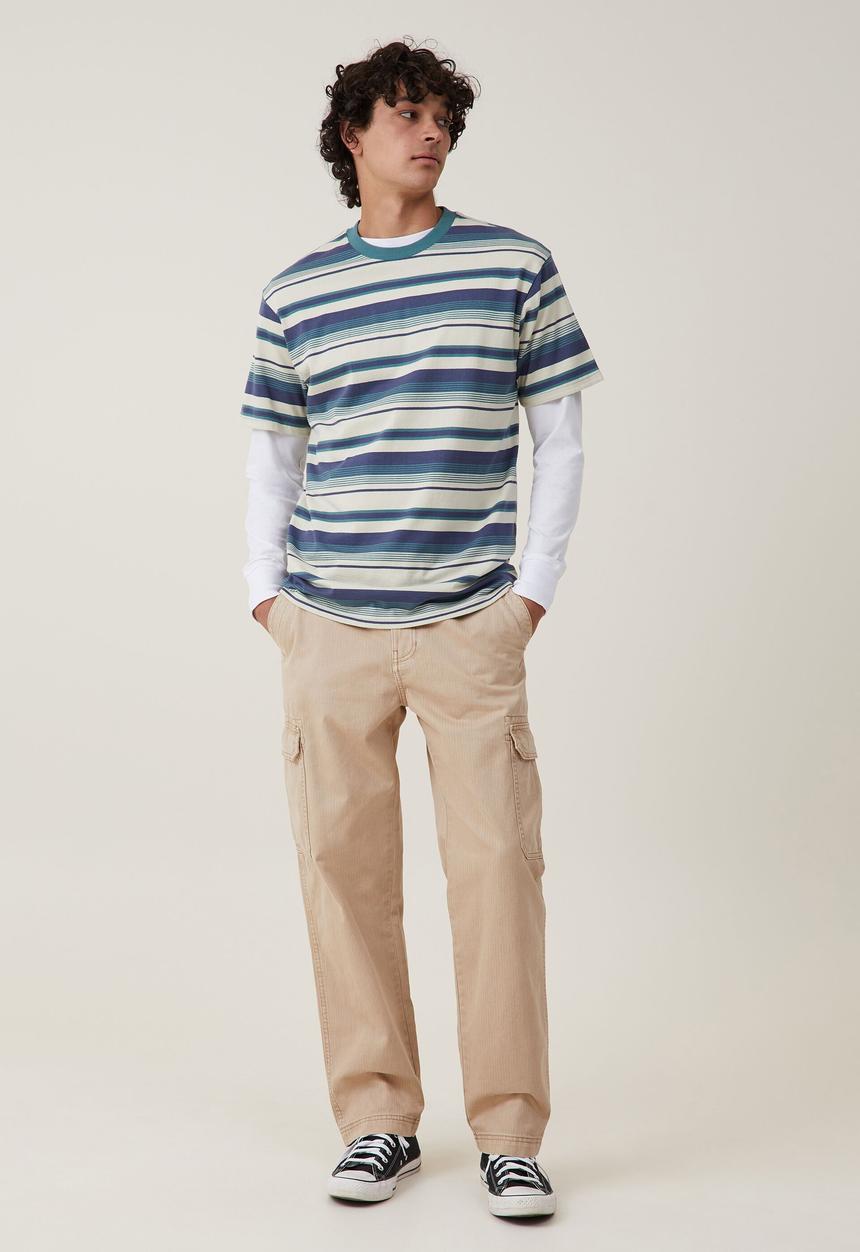 Cotton On - Tactical cargo pant - vintage gravel stone herringbone