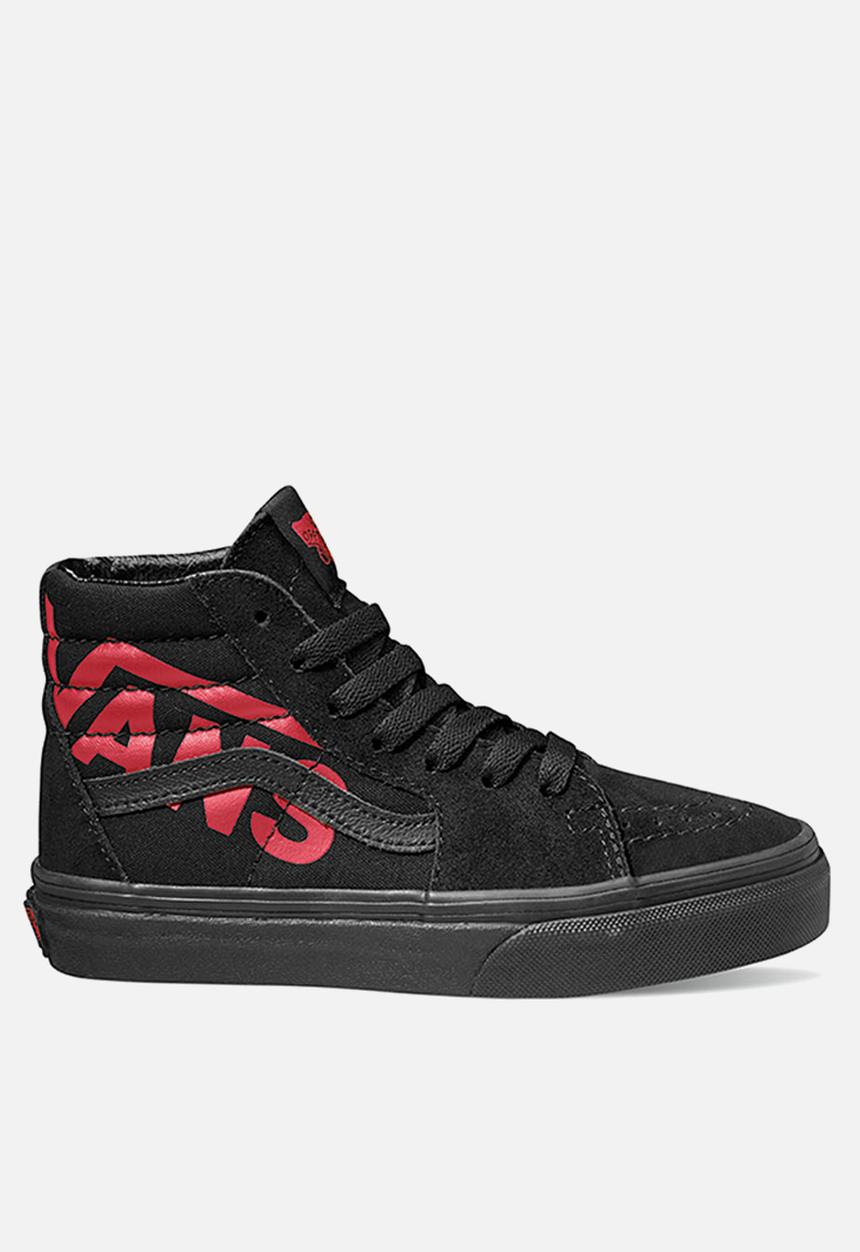 Vans - Jn Sk8-Hi -  logo black & red