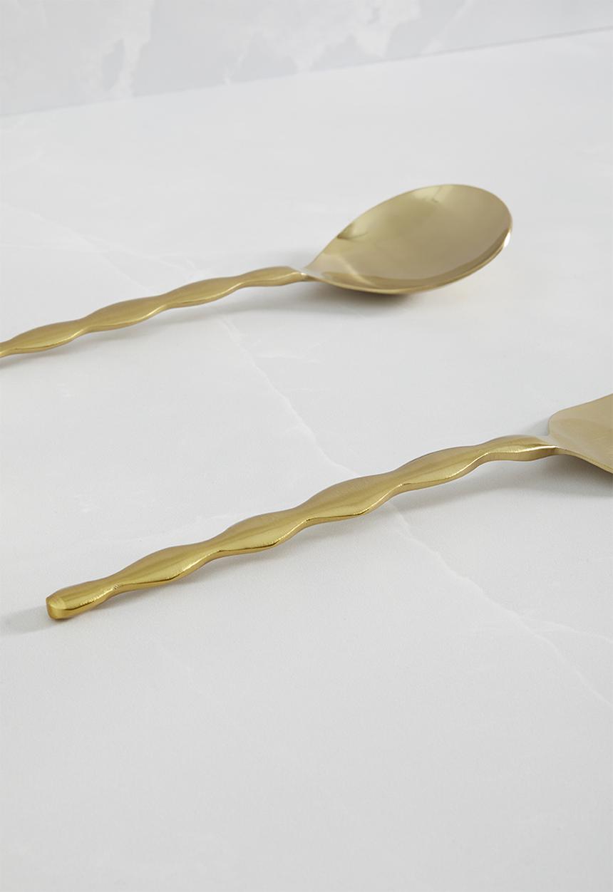 Sixth Floor - Klio server set - brass