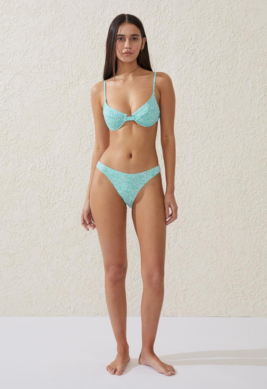 Cotton On - Full bikini bottom - gigi ditsy greens