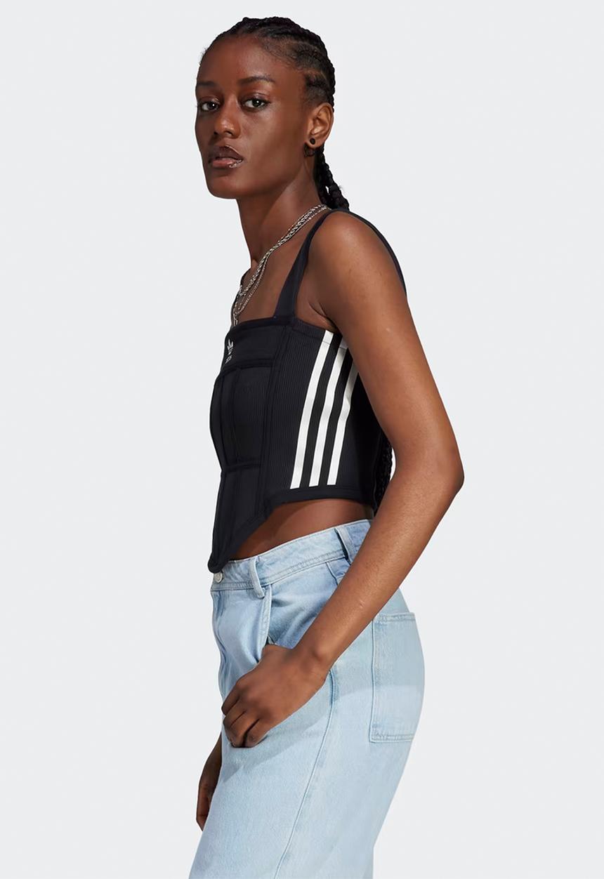 adidas Originals - Rib corset tank - black