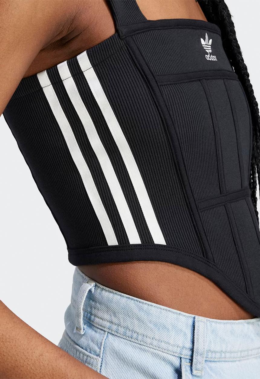adidas Originals - Rib corset tank - black