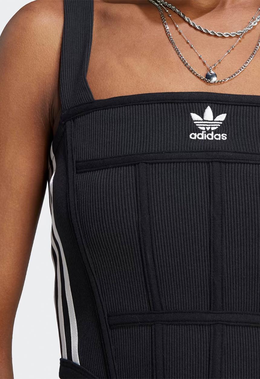 adidas Originals - Rib corset tank - black