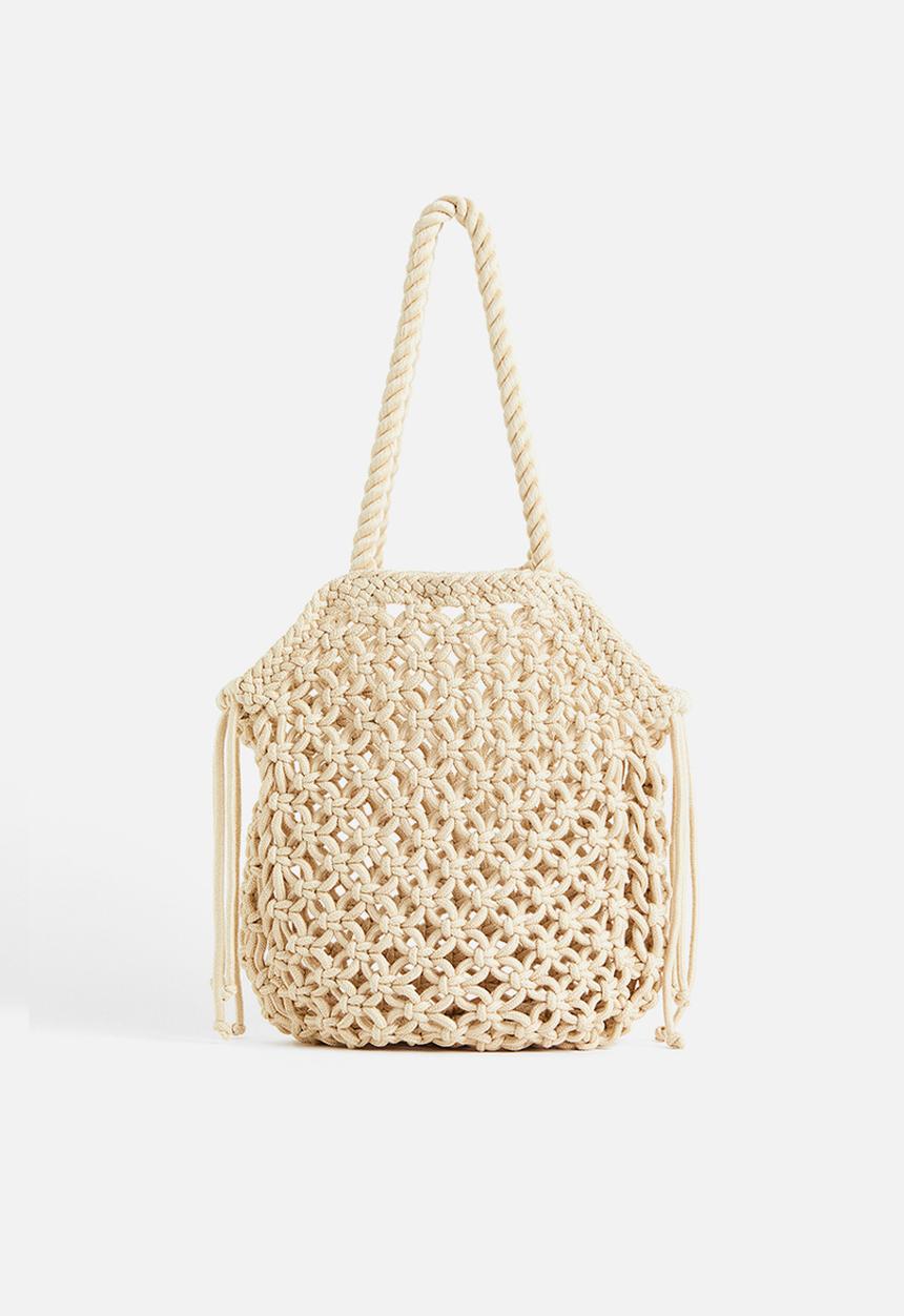 H&M - Macramé shopper - light beige