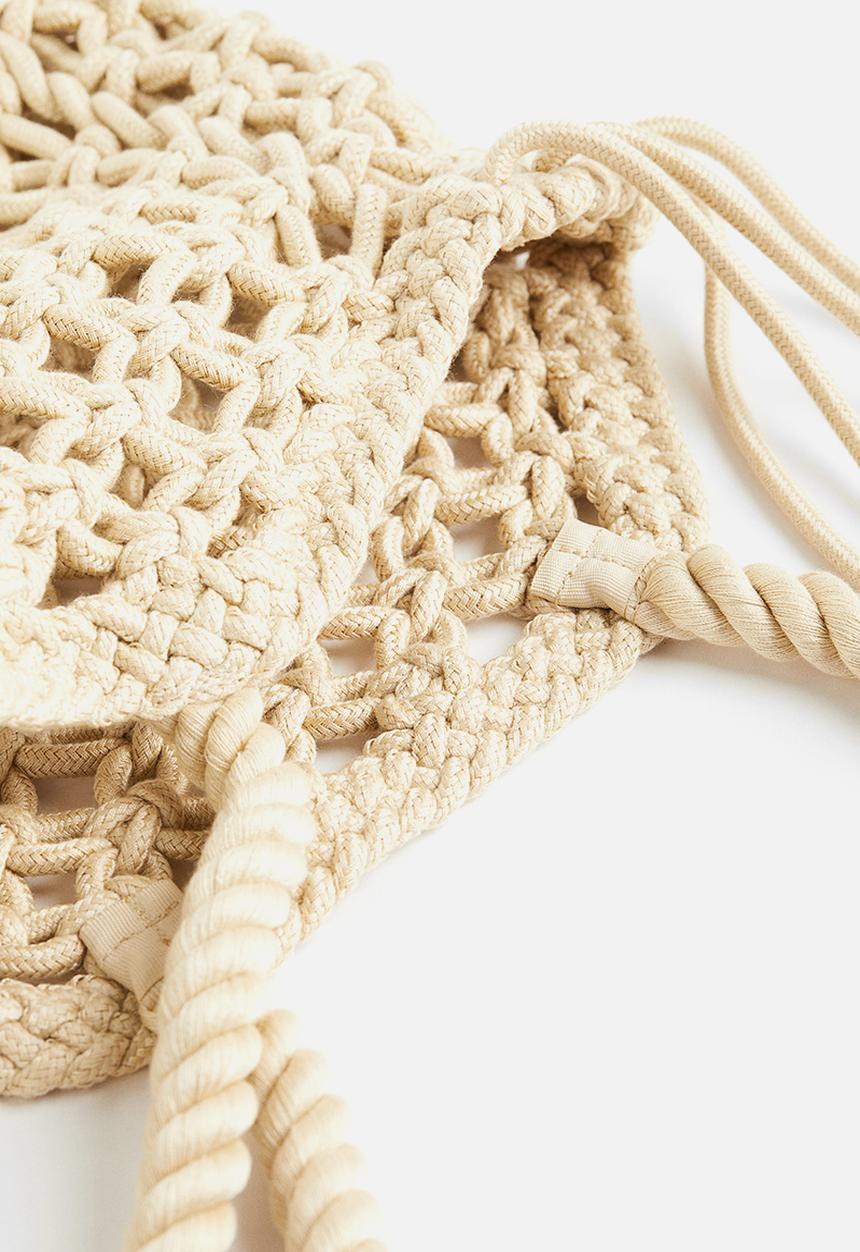 H&M - Macramé shopper - light beige