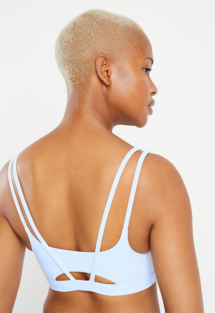 Nike - W nk df alate trace bra - blue tint & white