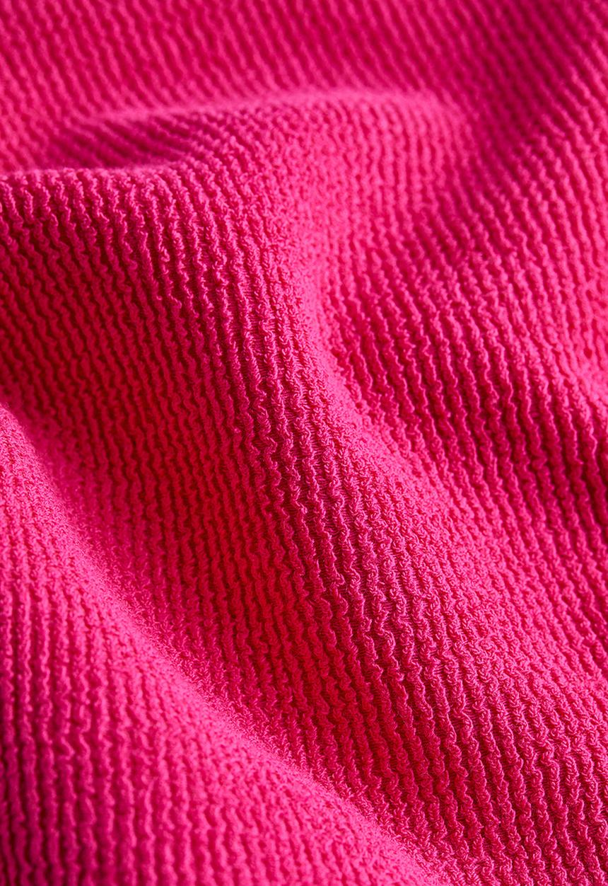 H&M - Square-neck cropped top - cerise 