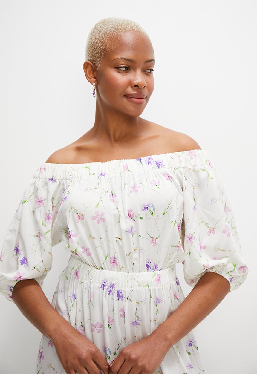 MILLA - Bardot fit and flare dress - floral