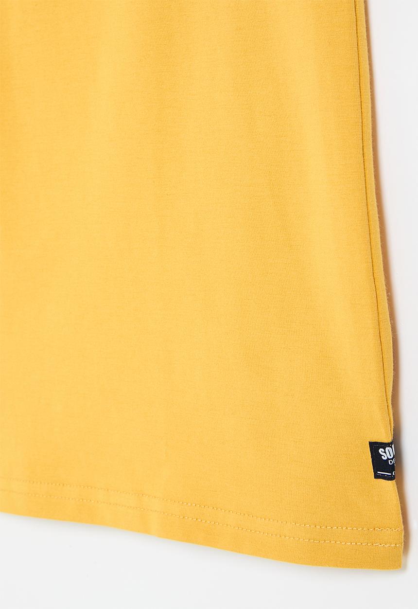SOVIET - Boys v-neck y/dye stripe - navy