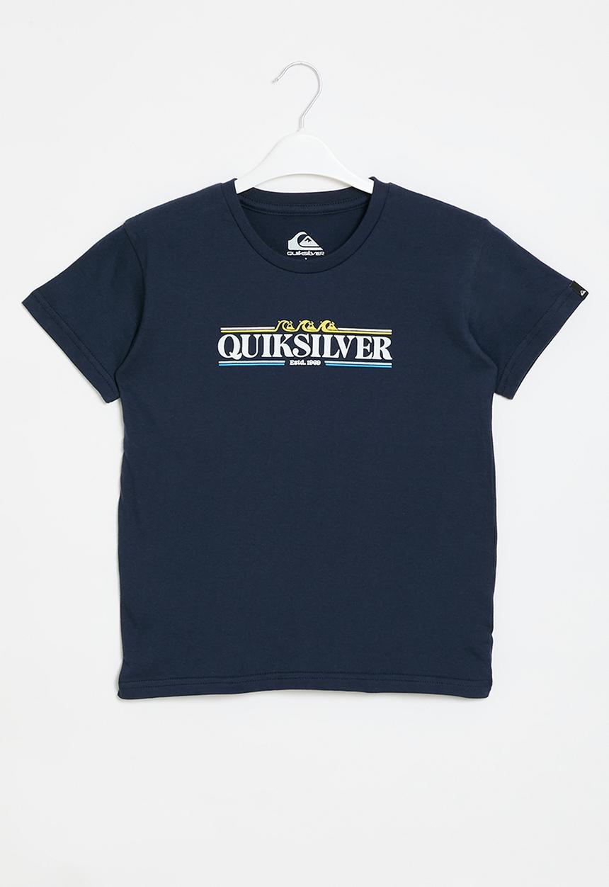 Quiksilver - Gradient line short sleeve pre-boy - navy blazer