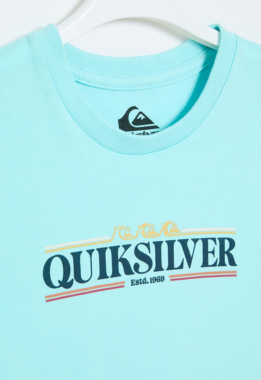 Quiksilver - Gradient line short sleeve pre-boy - pastel turquoise