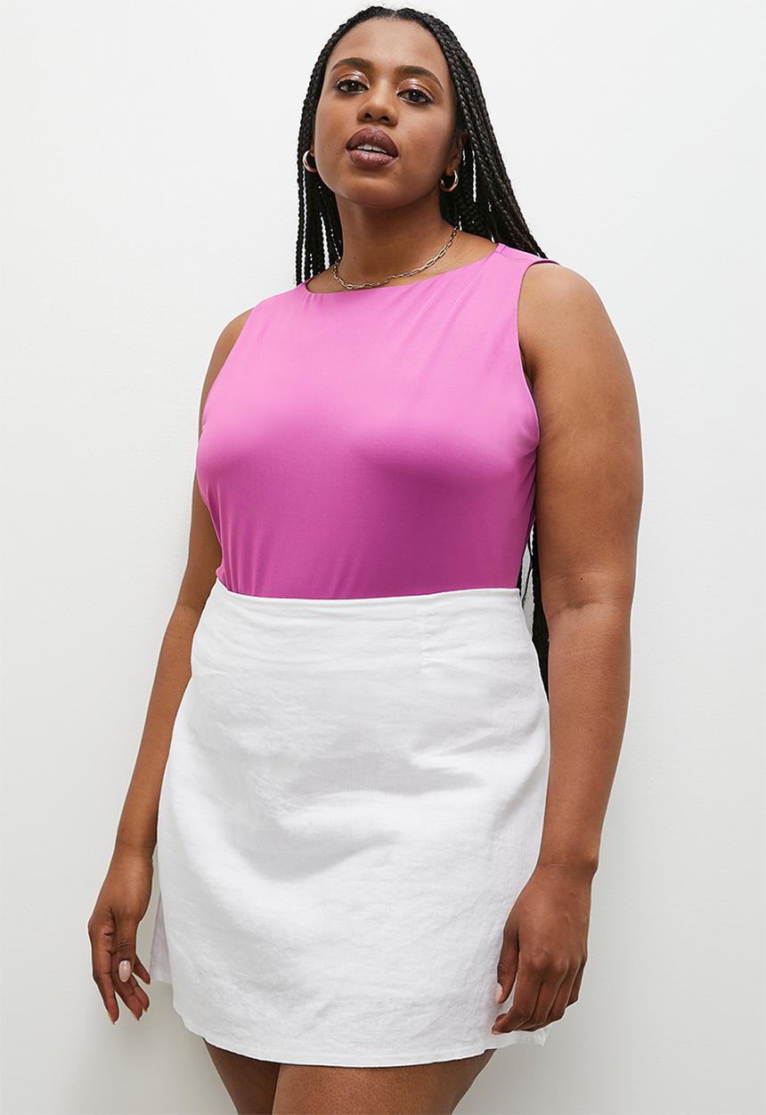 Superbalist - Single boatneck bodysuit - purple