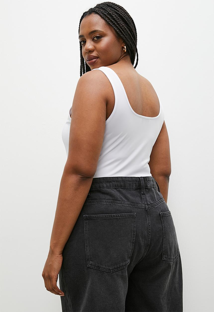 Superbalist - Square neck vest - white