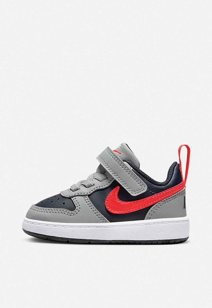 Nike - Nike court borough low recraft - lt smoke grey/bright crimson