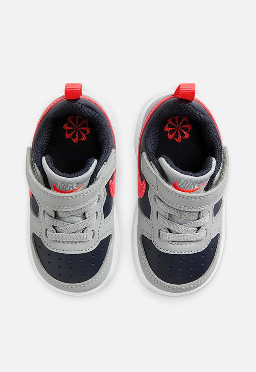 Nike - Nike court borough low recraft - lt smoke grey/bright crimson