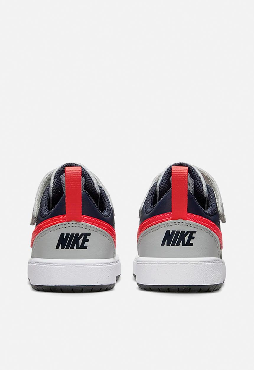 Nike - Nike court borough low recraft - lt smoke grey/bright crimson