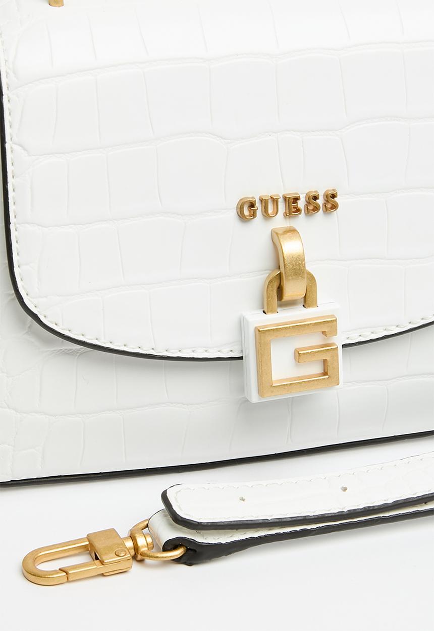 GUESS - Montreal mini crossbody flap - white