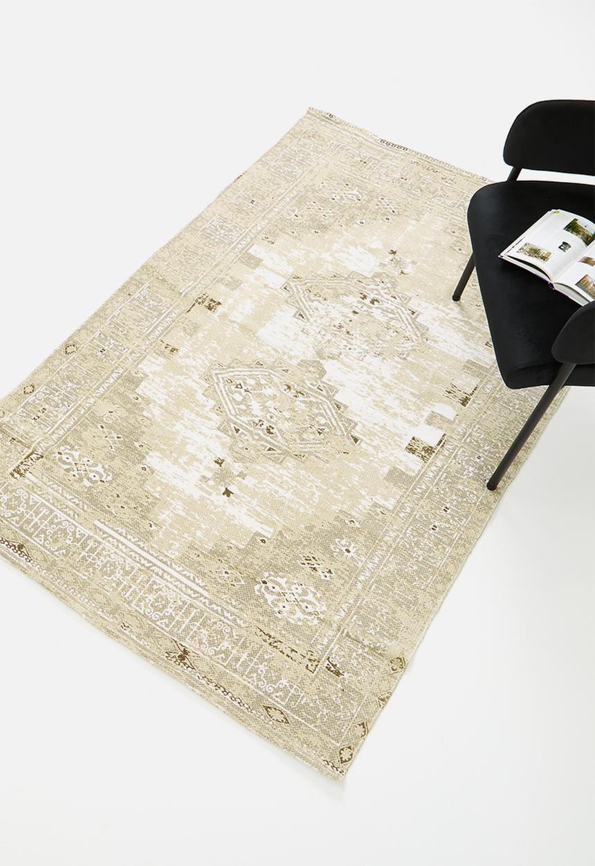Sixth Floor - Antique printed rug - light grey