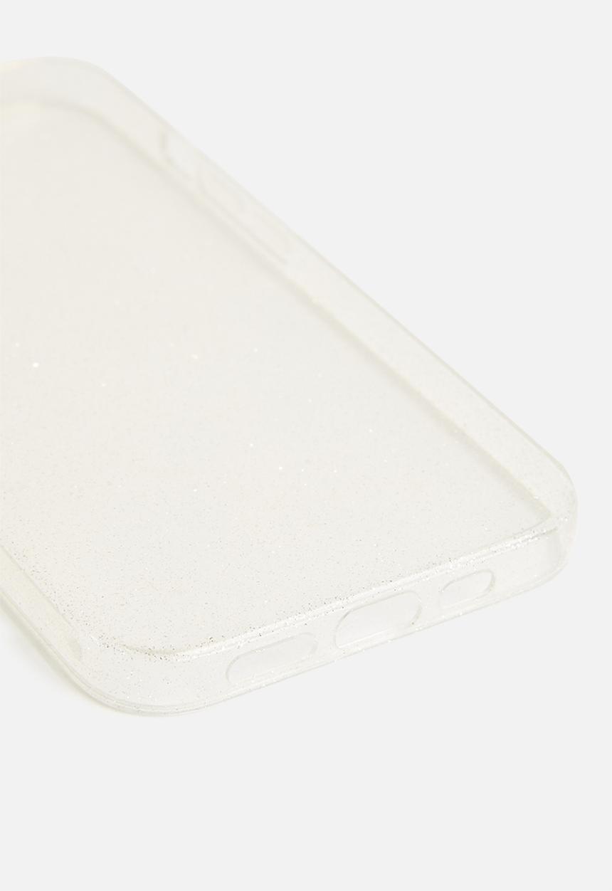 H&M - Glittery iphone 13 case - transparent glitter