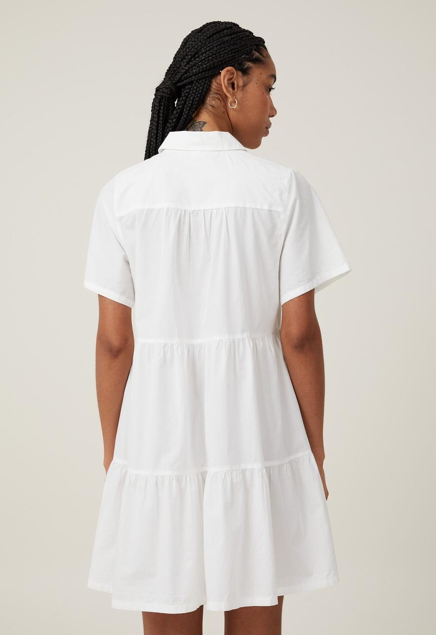 Cotton On - Noah mini shirt dress - white