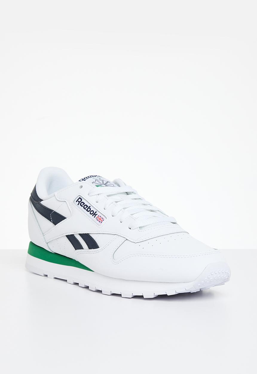 Reebok - Classic leather - ftwr white/vector navy/glen green