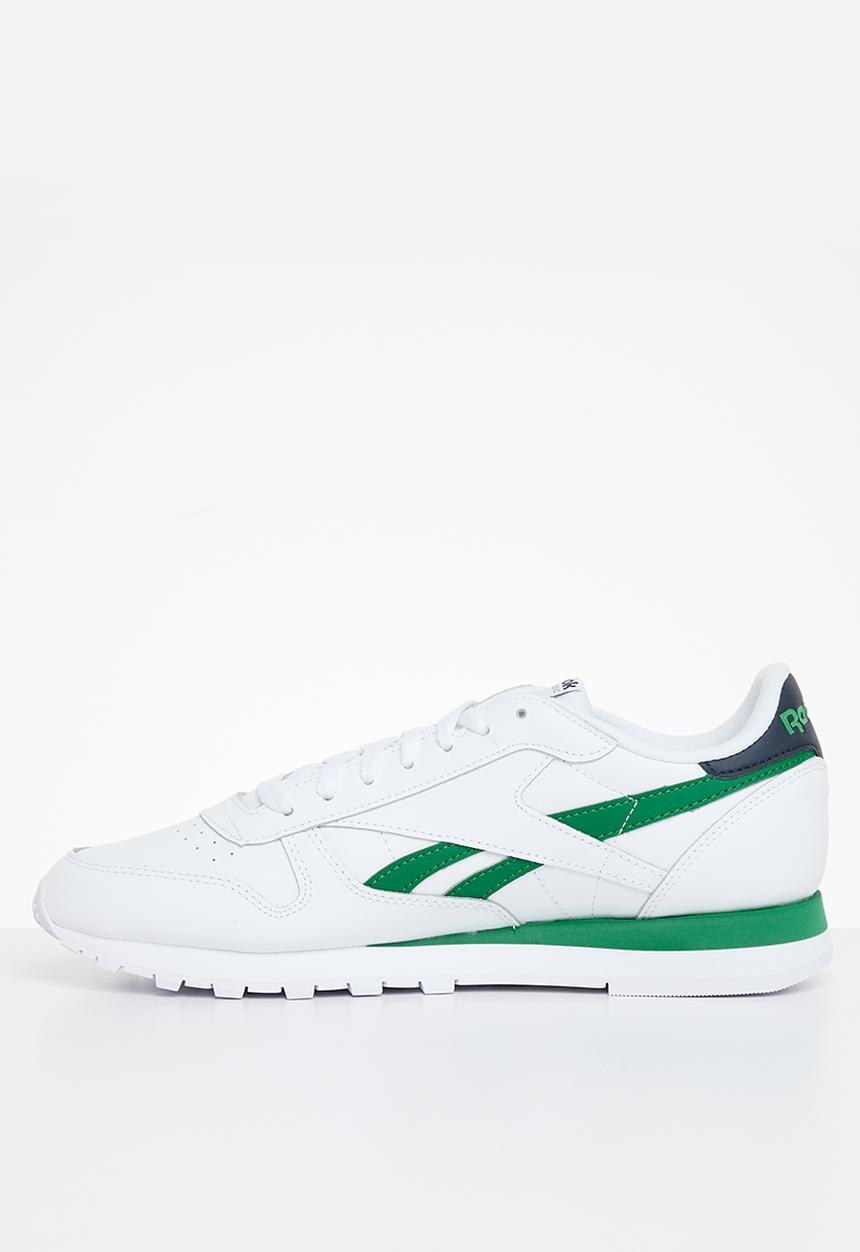 Reebok - Classic leather - ftwr white/vector navy/glen green