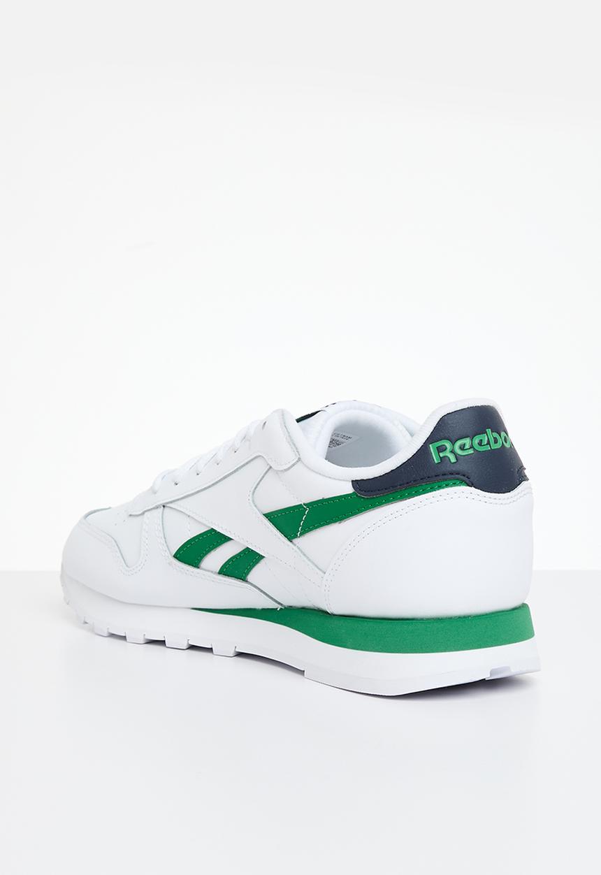 Reebok - Classic leather - ftwr white/vector navy/glen green