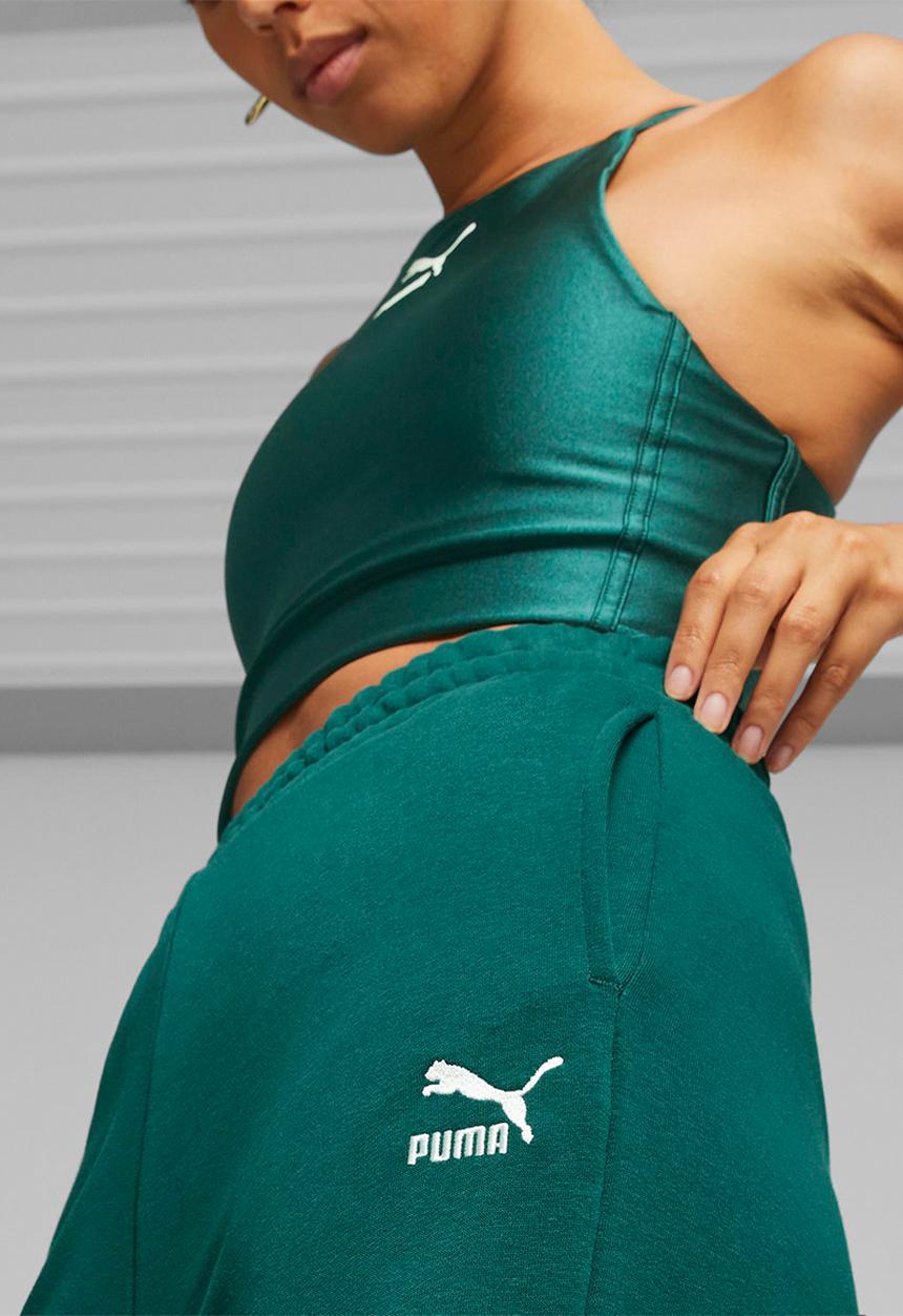PUMA - Classics relaxed sweatpants tr - malachite