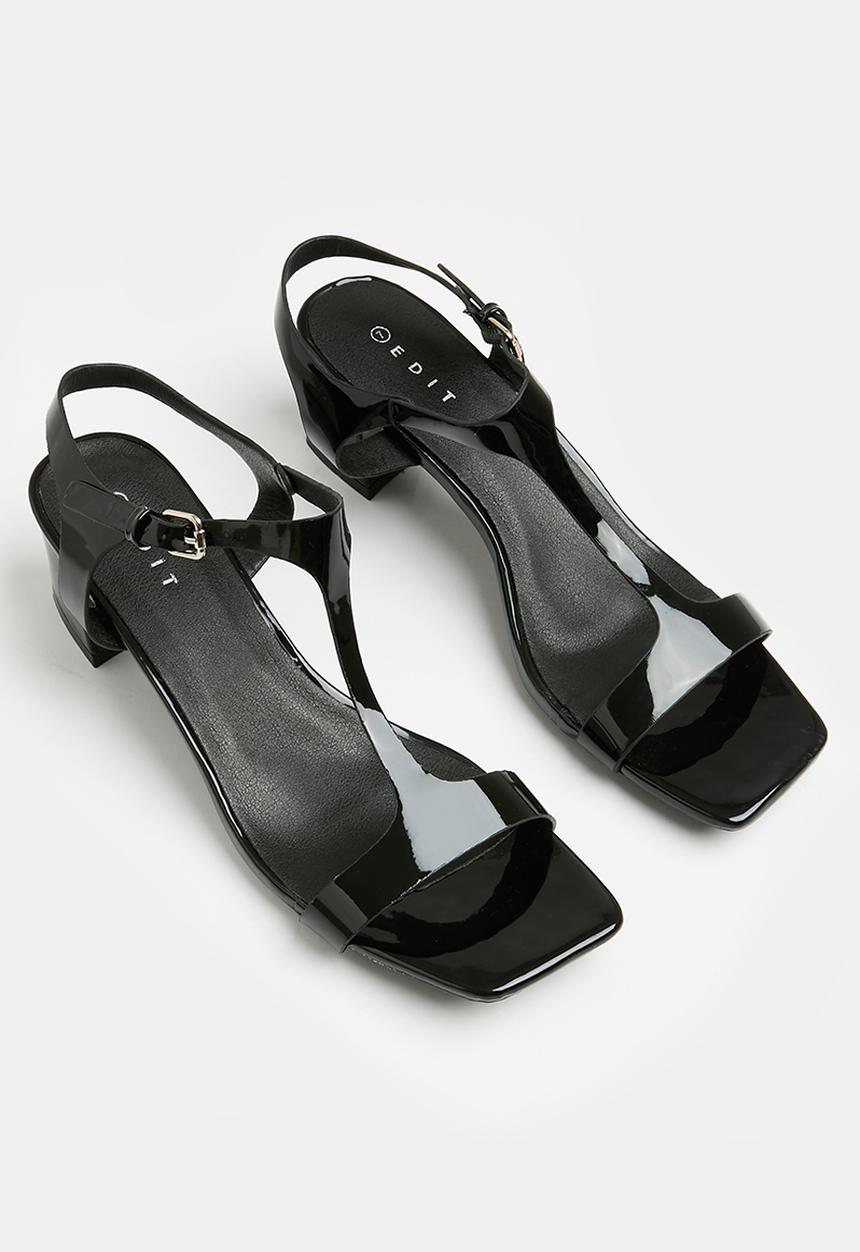 edit - Katya block heel - black