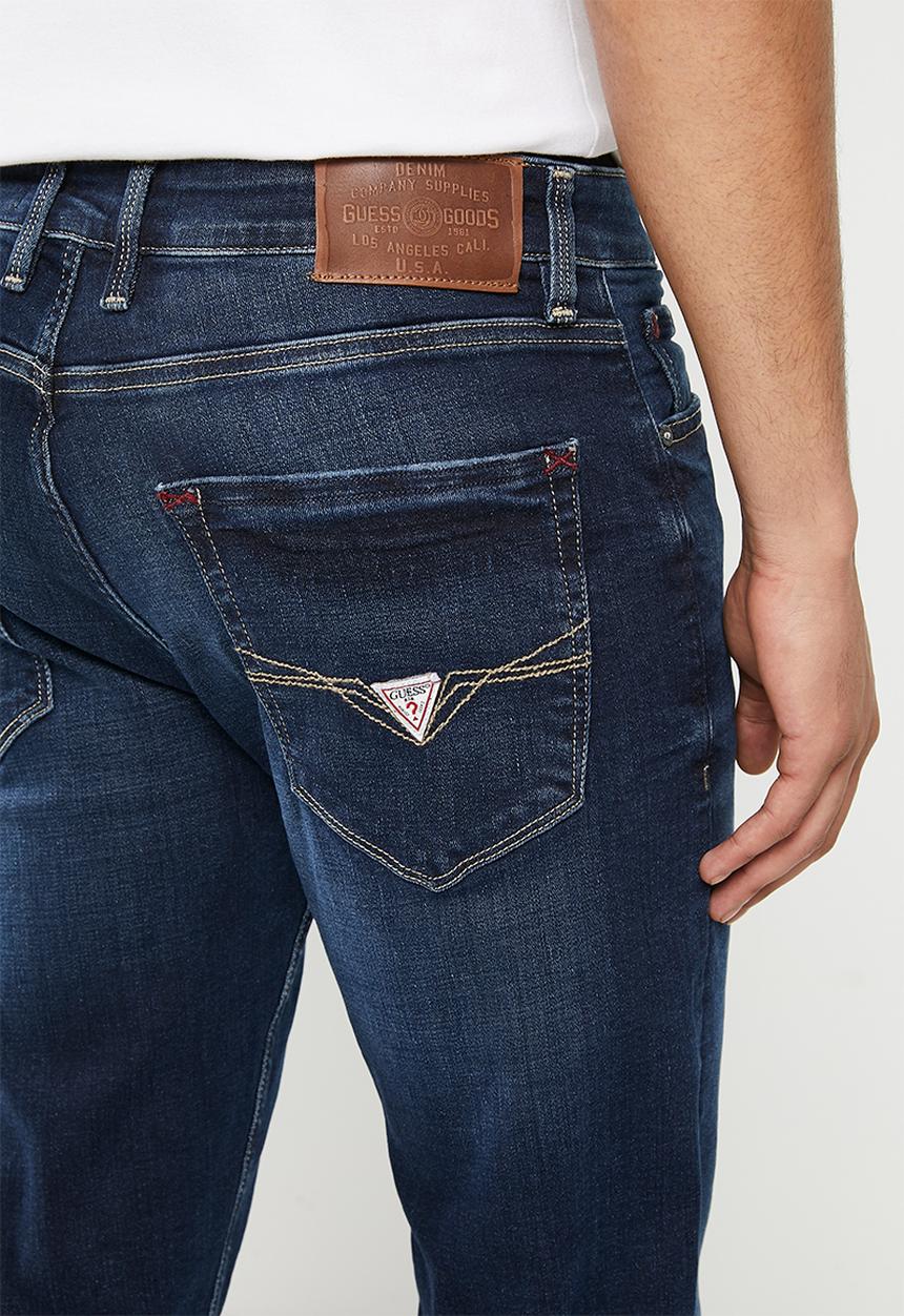 GUESS - Mns satisfy dark wash skinny - blue