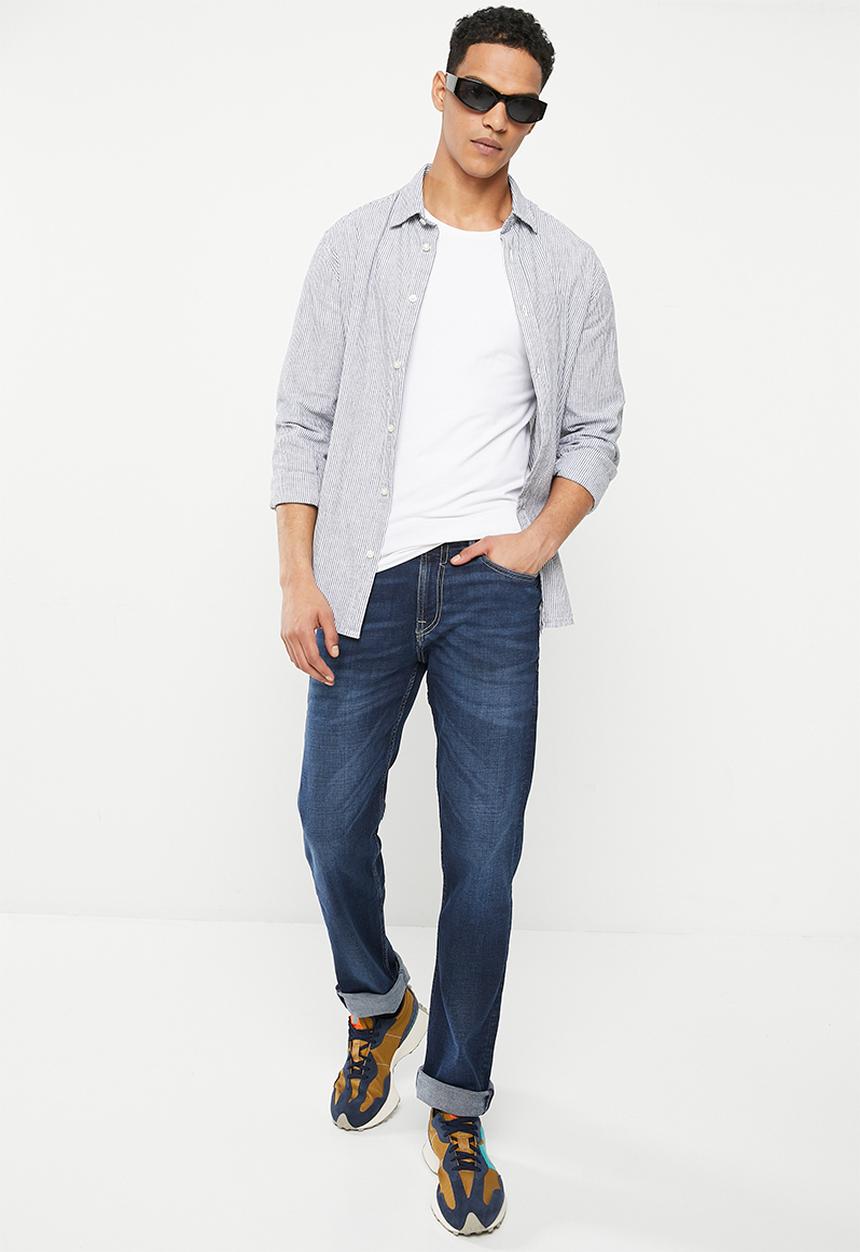 GUESS - Mns satisfy dark wash skinny - blue