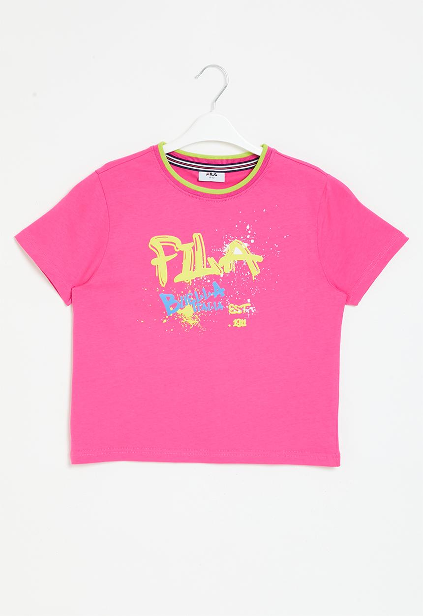 FILA - Bridget crop box T-shirt - fuschia purple